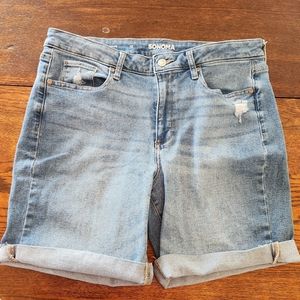 Sonoma Brand Jean bermuda shorts. Cuffed Size 12